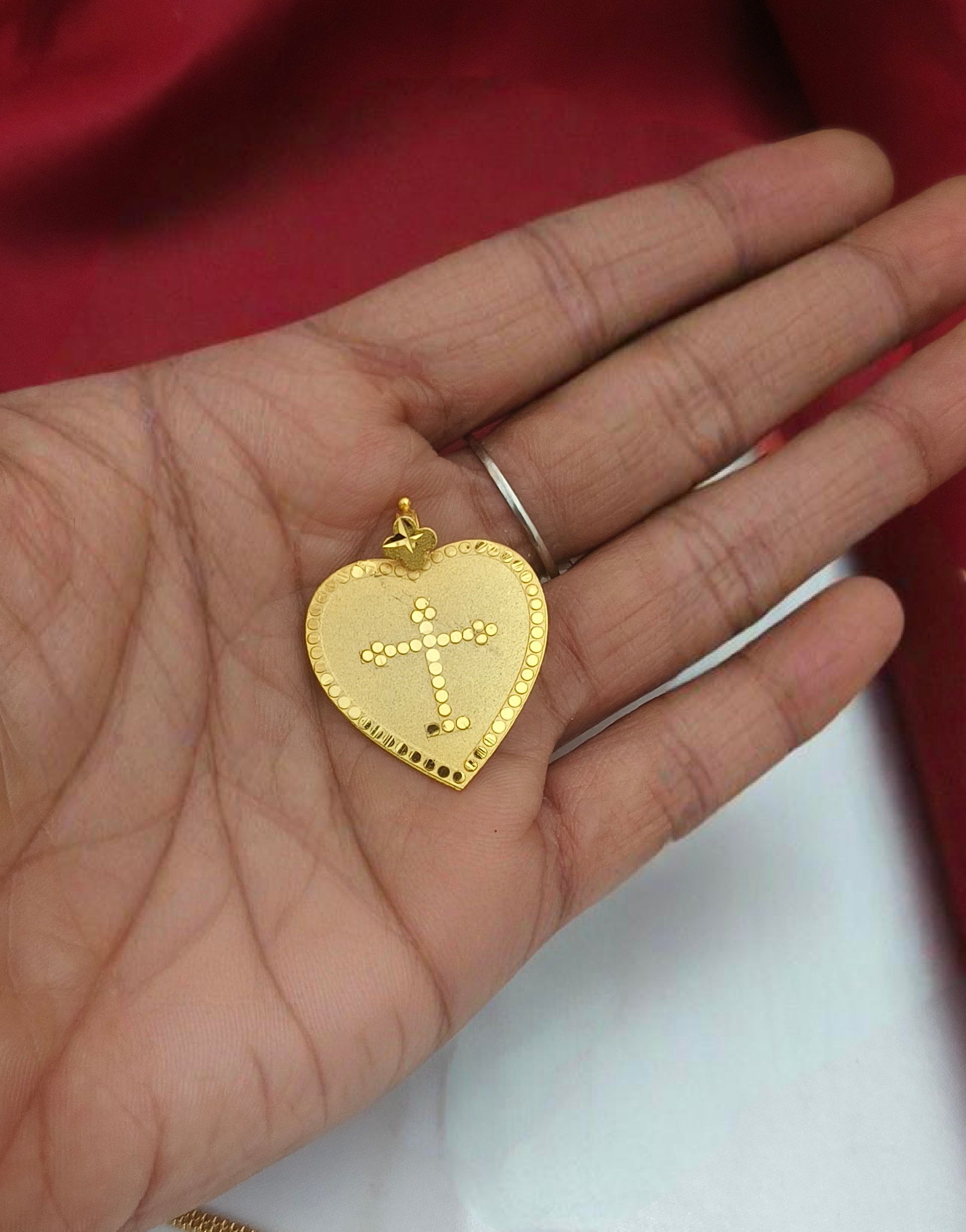 Heart pattern Cross doller chain - DL-1006