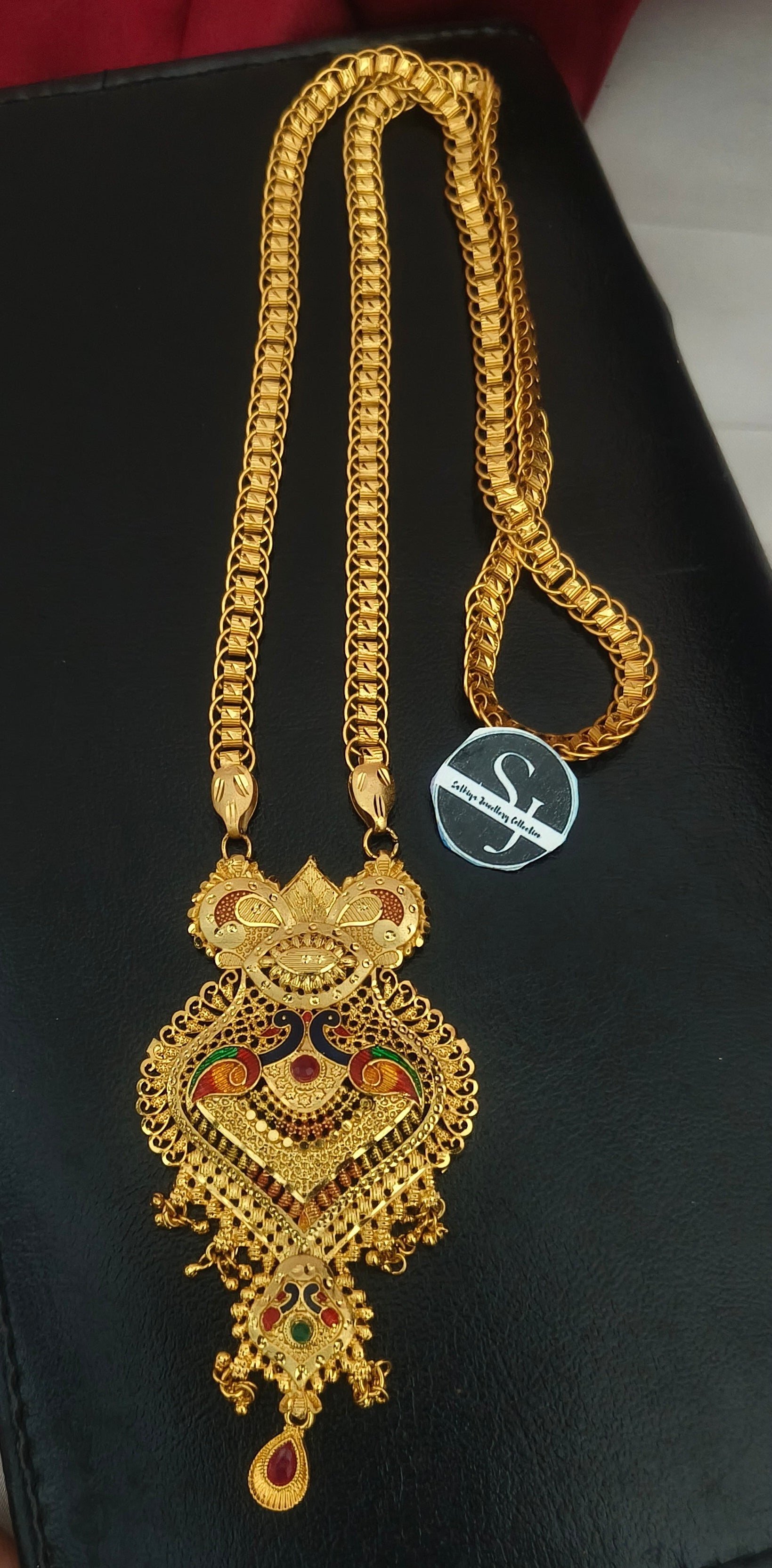 Traditional one gram Gold-Finish Dollar Chain – DL-1001