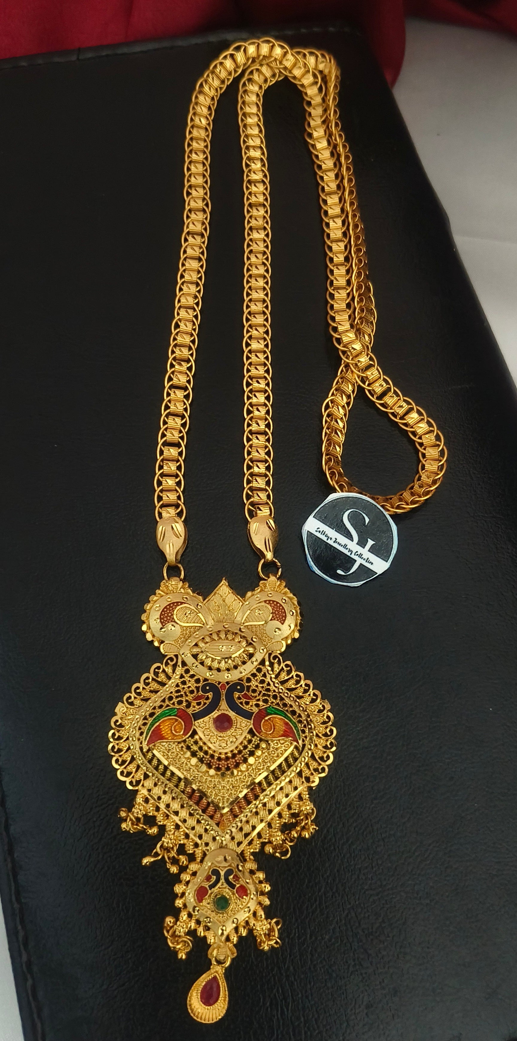 Traditional one gram Gold-Finish Dollar Chain – DL-1001