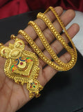 Traditional one gram Gold-Finish Dollar Chain – DL-1001