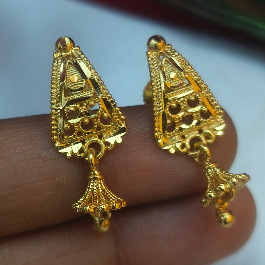 Onegram forming polished earrings -E-1028