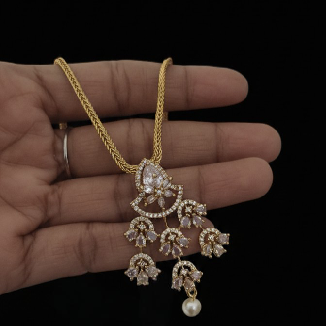 Diamond replica necklace-NM-1036