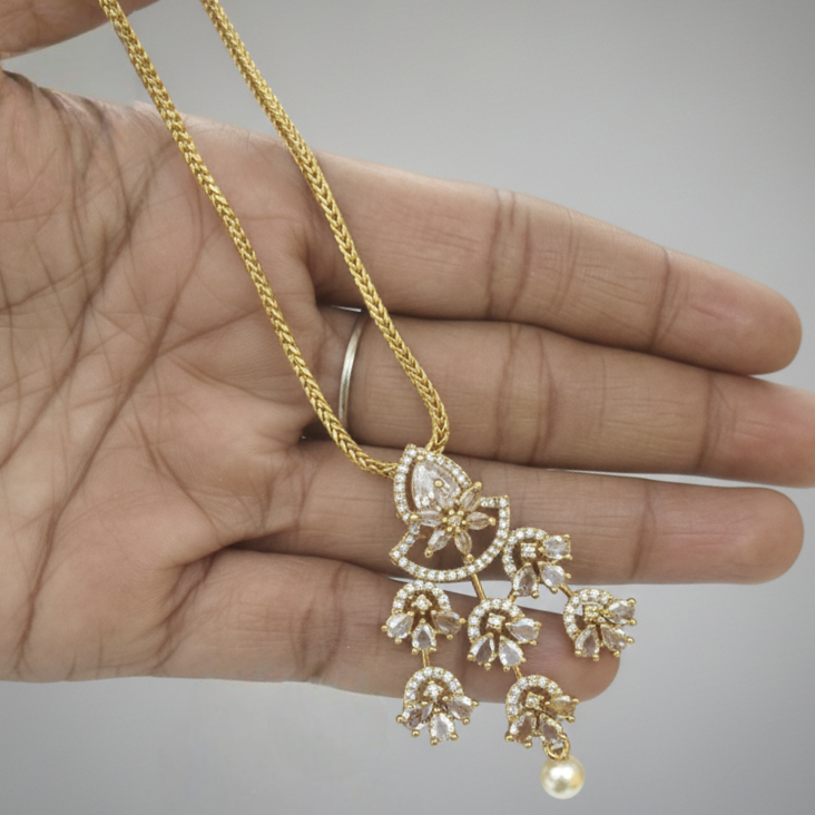 Diamond replica necklace-NM-1036