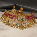 Regal Heritage Ruby & Emerald Choker Set-NM-1037