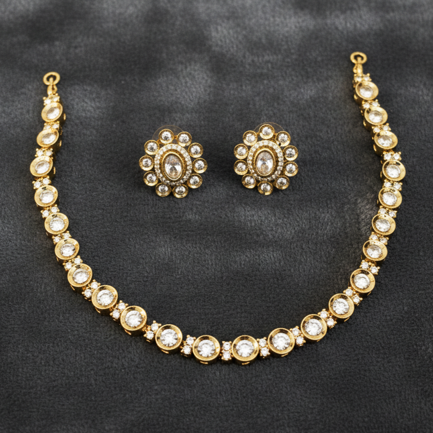 Trending Necklace & Earring - NM-1041