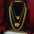 Exquisite 4-Piece Temple Jewelry Bridal Set CM-1053
