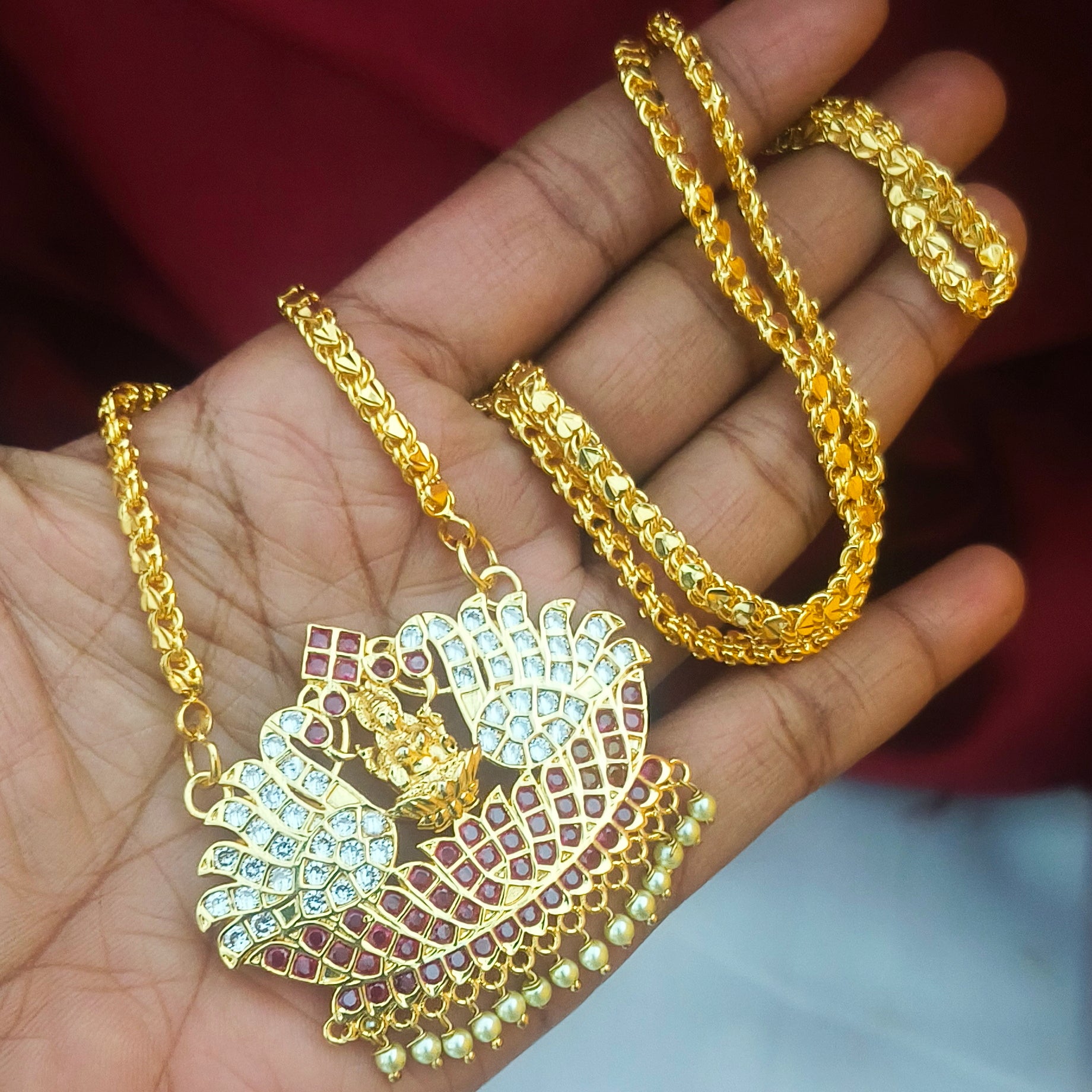 Exquisite 4-Piece Temple Jewelry Bridal Set CM1002