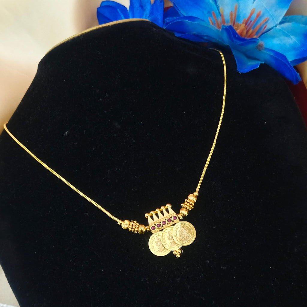 Lakshmi coin necklace NF-1058