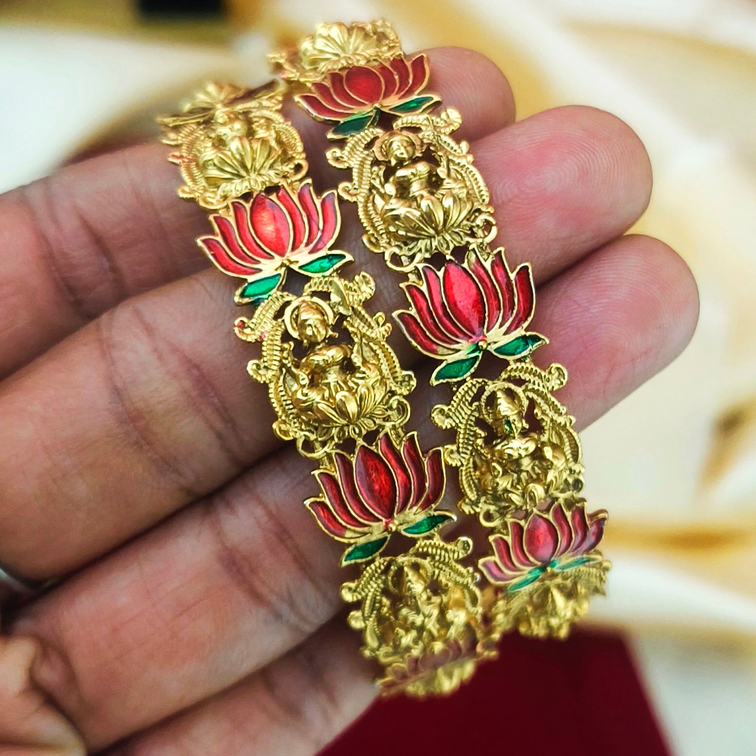 Lotus lakshmi bangles -BN-1059