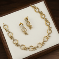 Enchanted Flora Diamond Necklace & Earring Set NM-1060