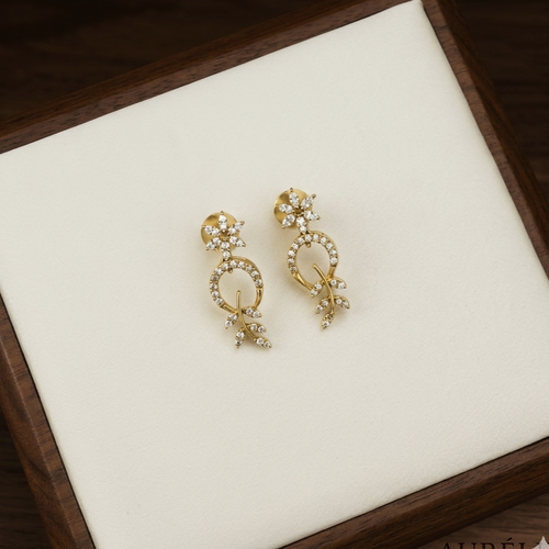 Enchanted Flora Diamond Necklace & Earring Set NM-1060