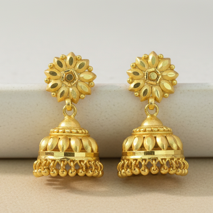 One gram forming Jhumka - E- 1063