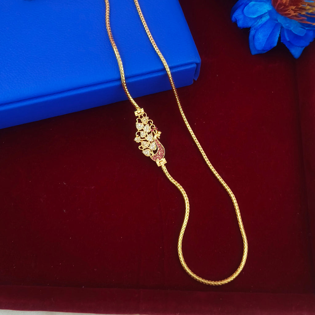 Peacock pattern mugappu chain ch- 11003