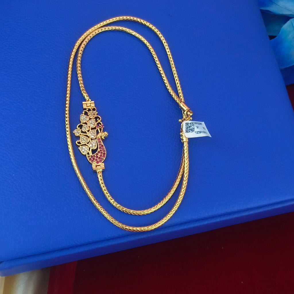 Peacock pattern mugappu chain ch- 11003