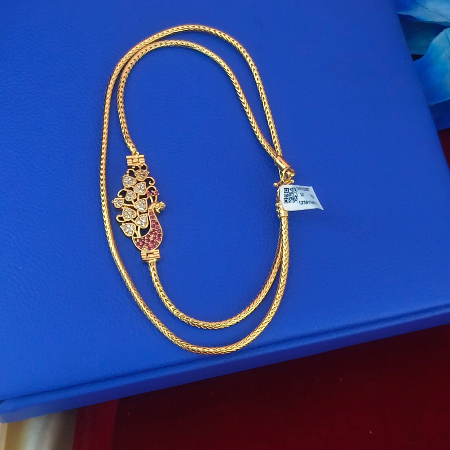 Peacock pattern mugappu chain ch- 11003