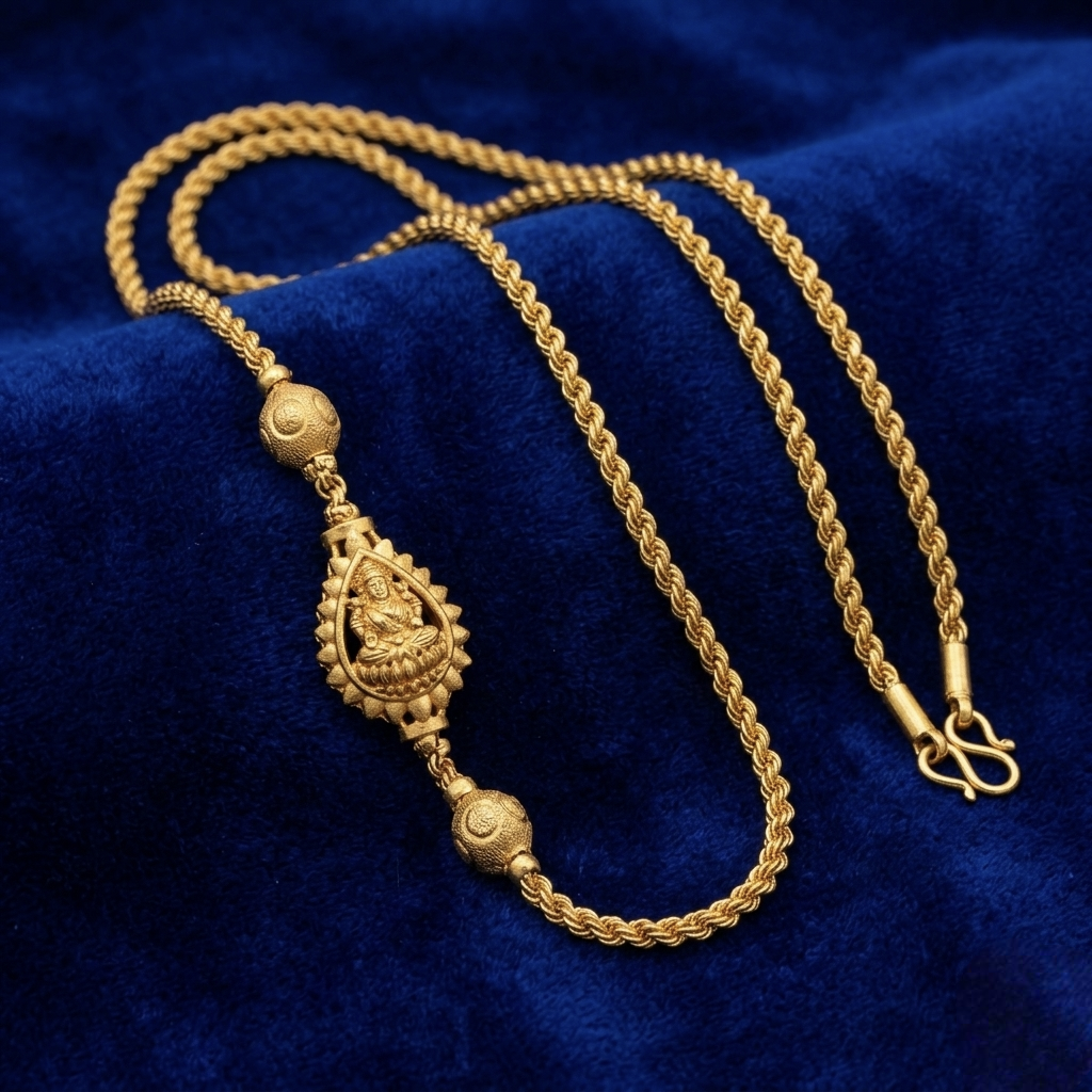 Reversible Lakshmi Mugappu chain CH- 11002
