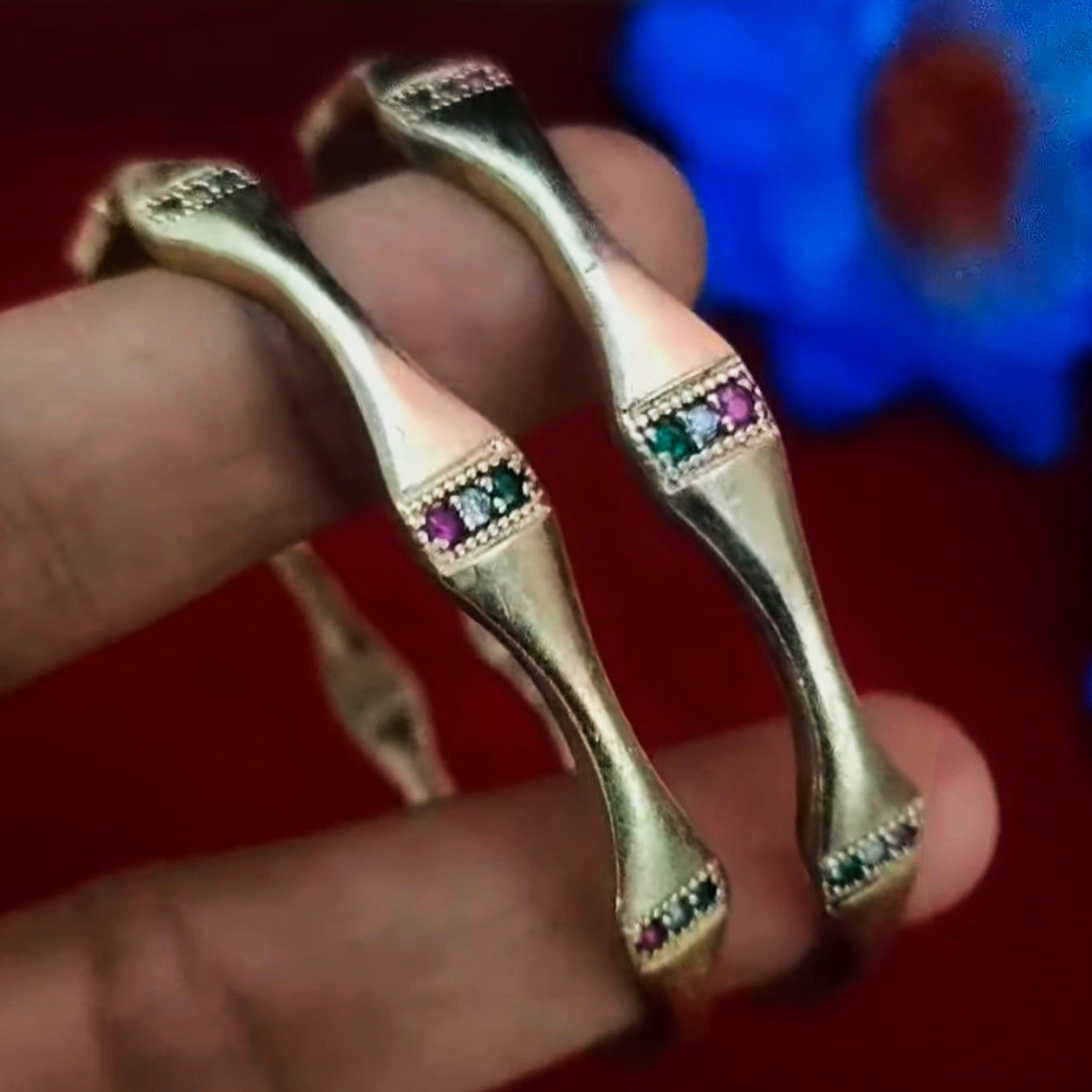Pure impon unpolished bangles B-61005