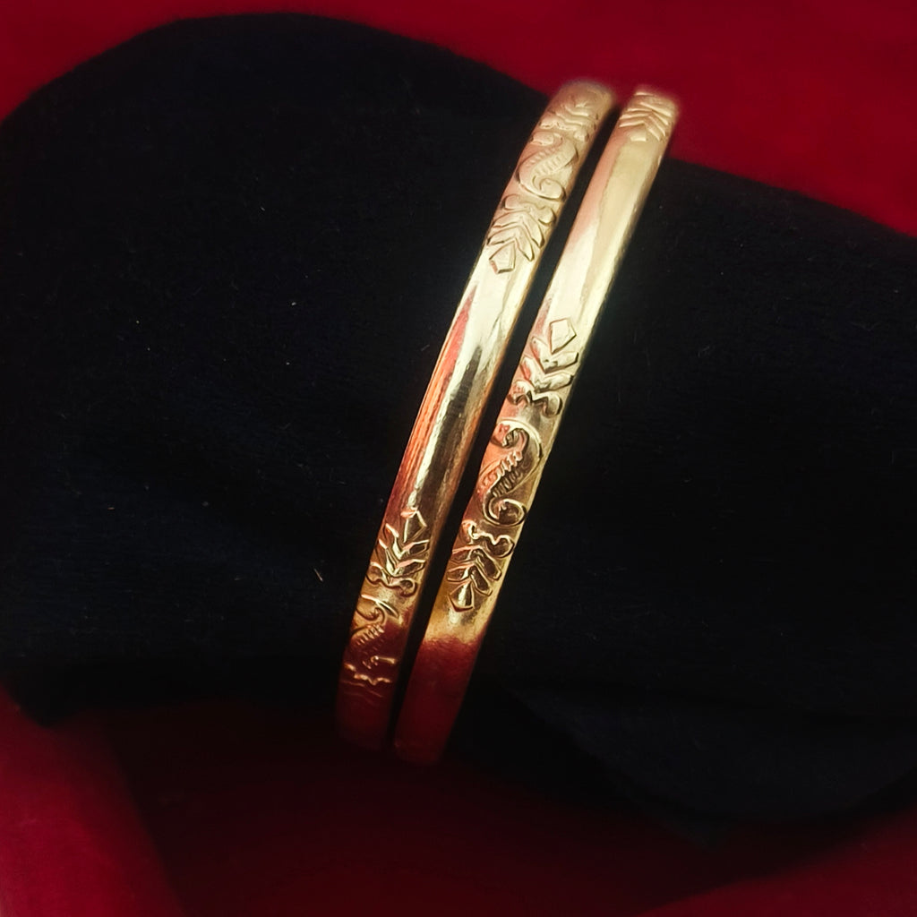 Pure impon unpolished bangles B-61008