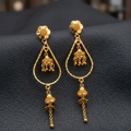 Traditional Micro-Plated Gold Earrings for Women EC - 31005