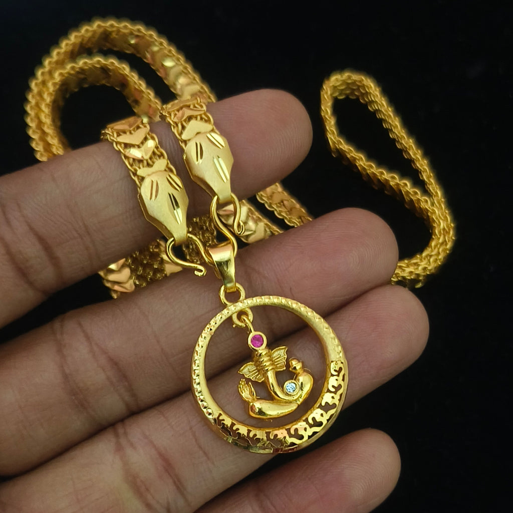 One gram forming Ganesha doller chain Dl-21005