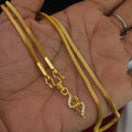 Wave Pendant & Silk-Mesh box cutting Chain - DL- 21006