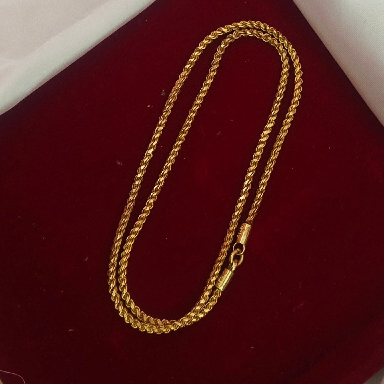 Pure impon unpolished muruku chain 5 pawn thickness ch - 11005