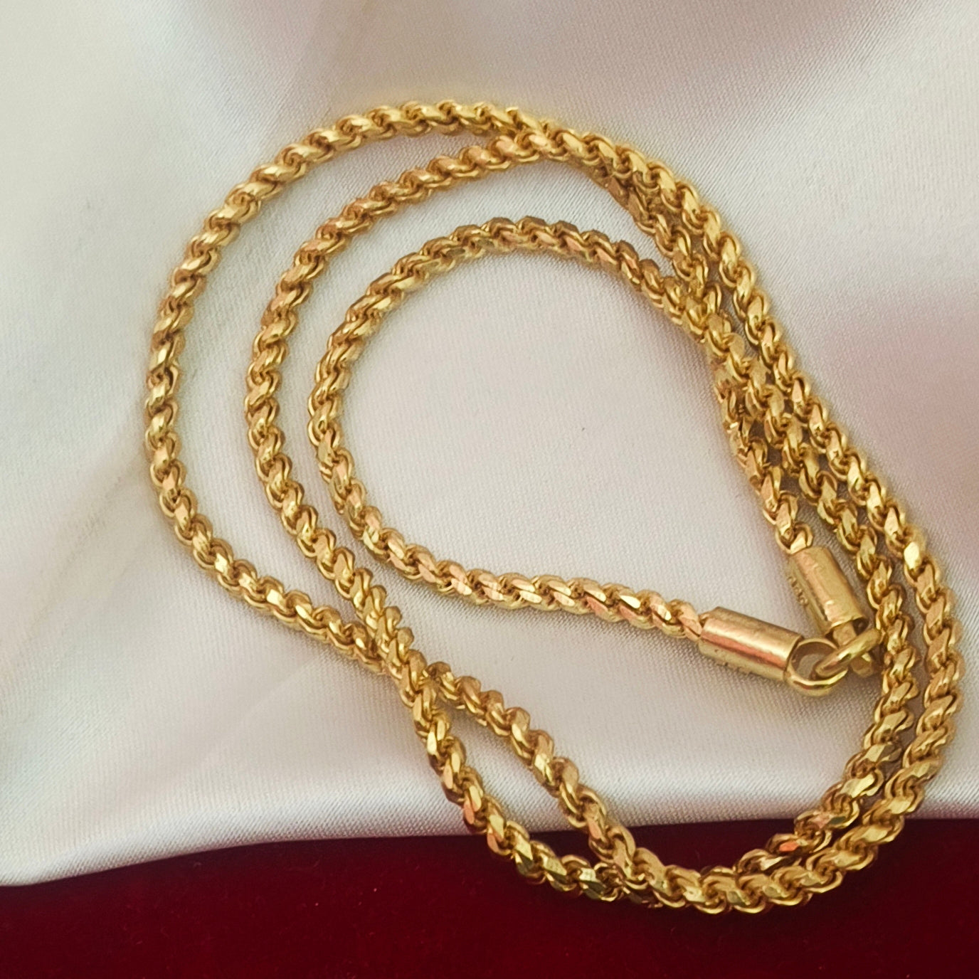 Pure impon unpolished muruku chain 5 pawn thickness ch - 11005
