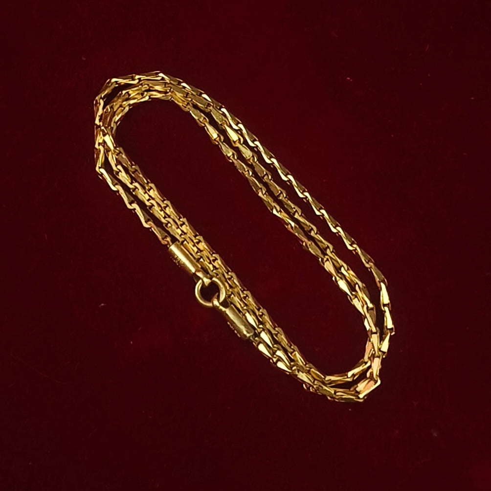 Pure impon unpolished kodhumai pattern chain CH -11007