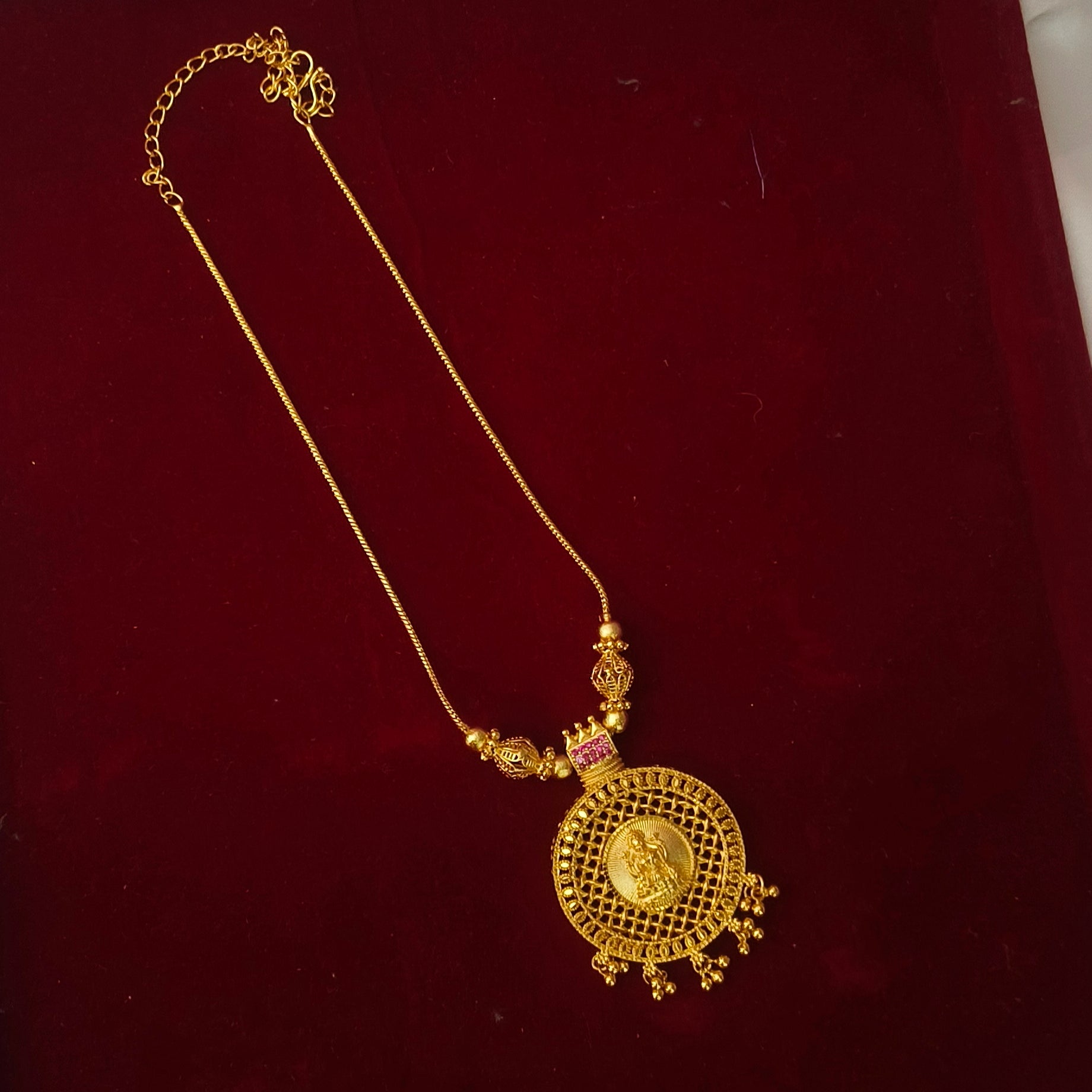 Traditional One Gram Gold Polish Neckset N - 41005
