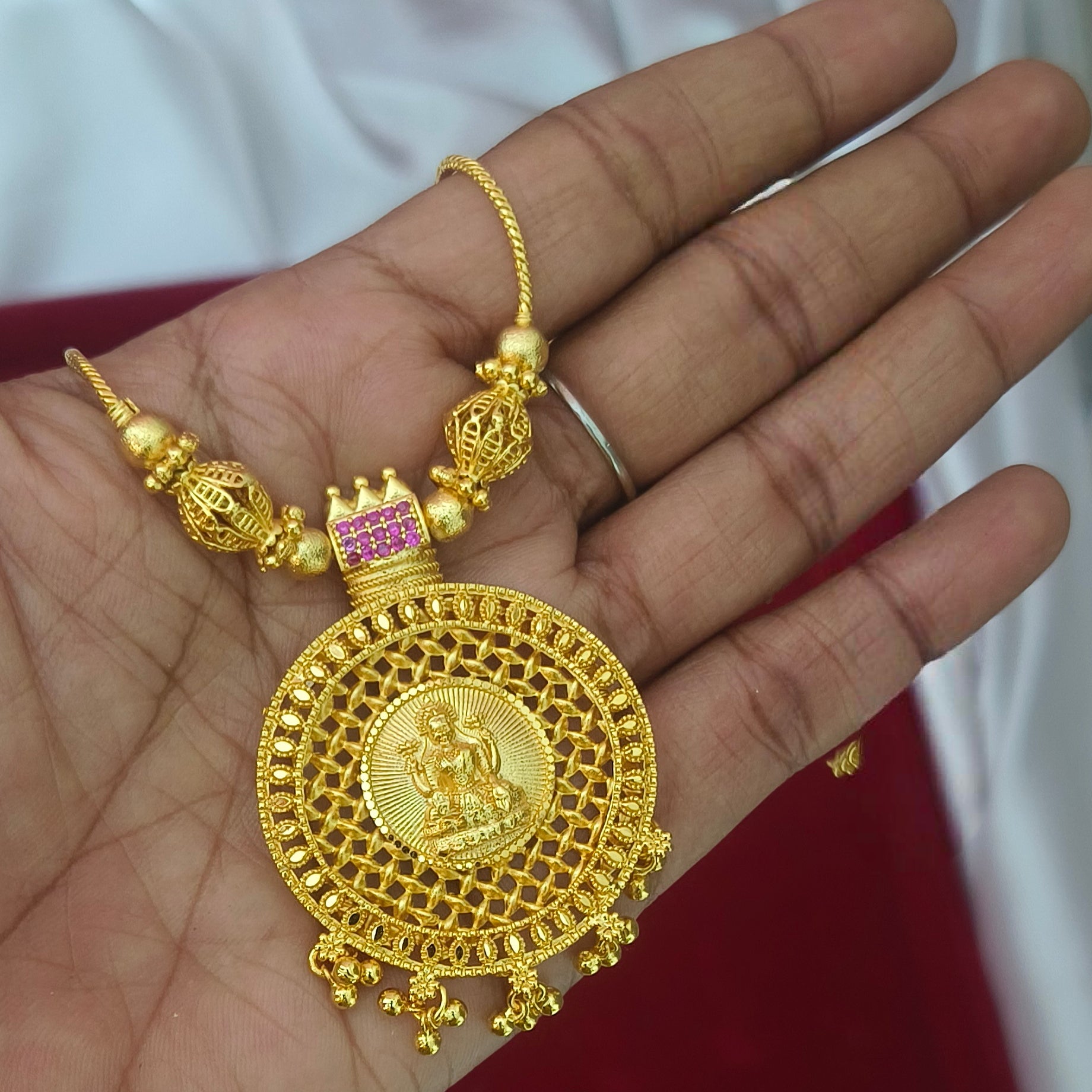 Traditional One Gram Gold Polish Neckset N - 41005