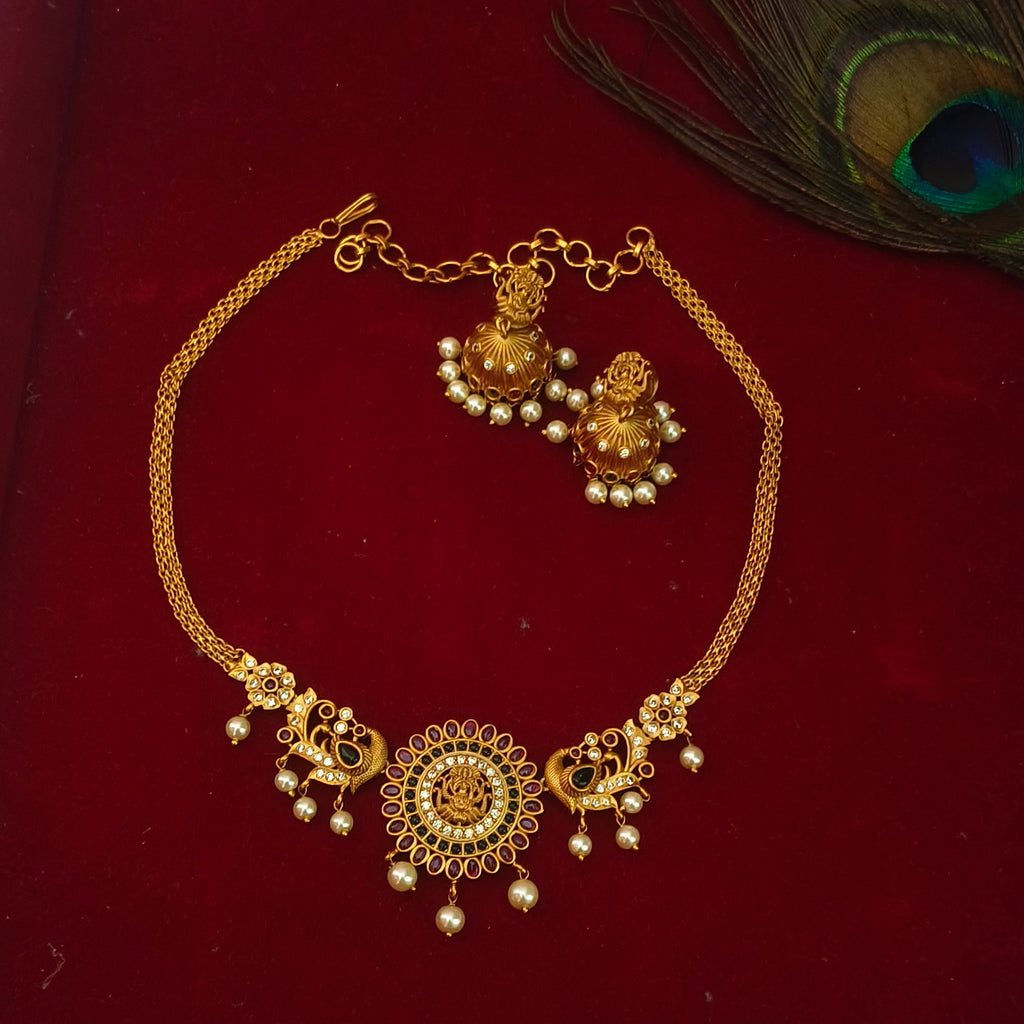 Premium quality necklace matt finished - 41006