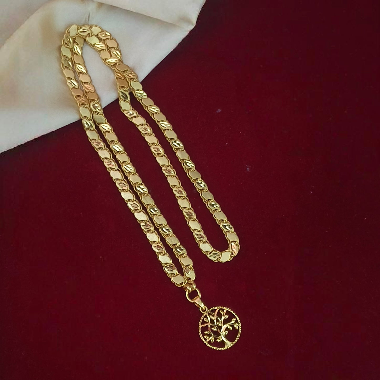 Vriksham Dollar Chain One gram forming DL-21011