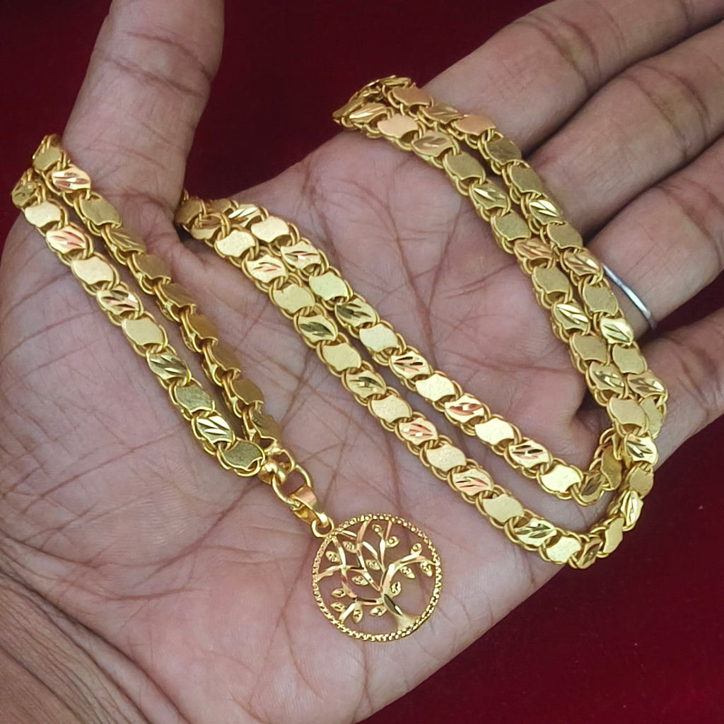 Vriksham Dollar Chain One gram forming DL-21011