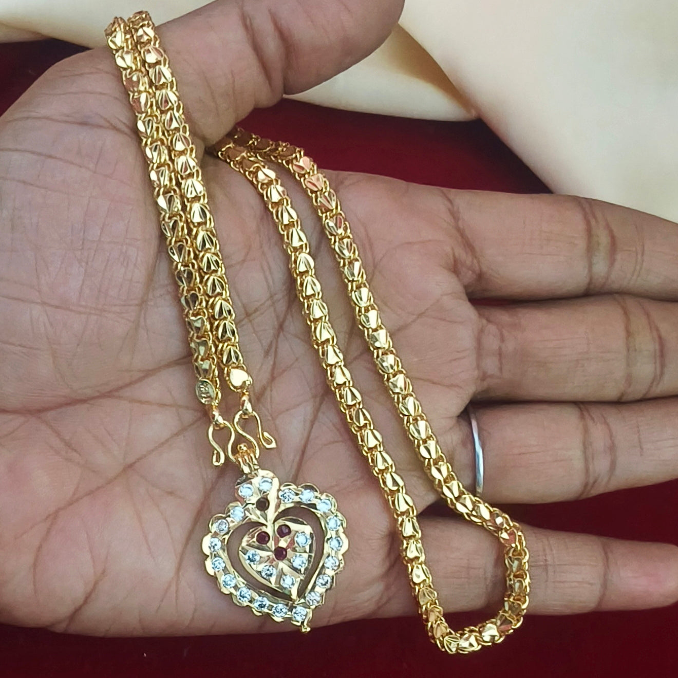 Heart Pattern Dollar Chain DL-21012
