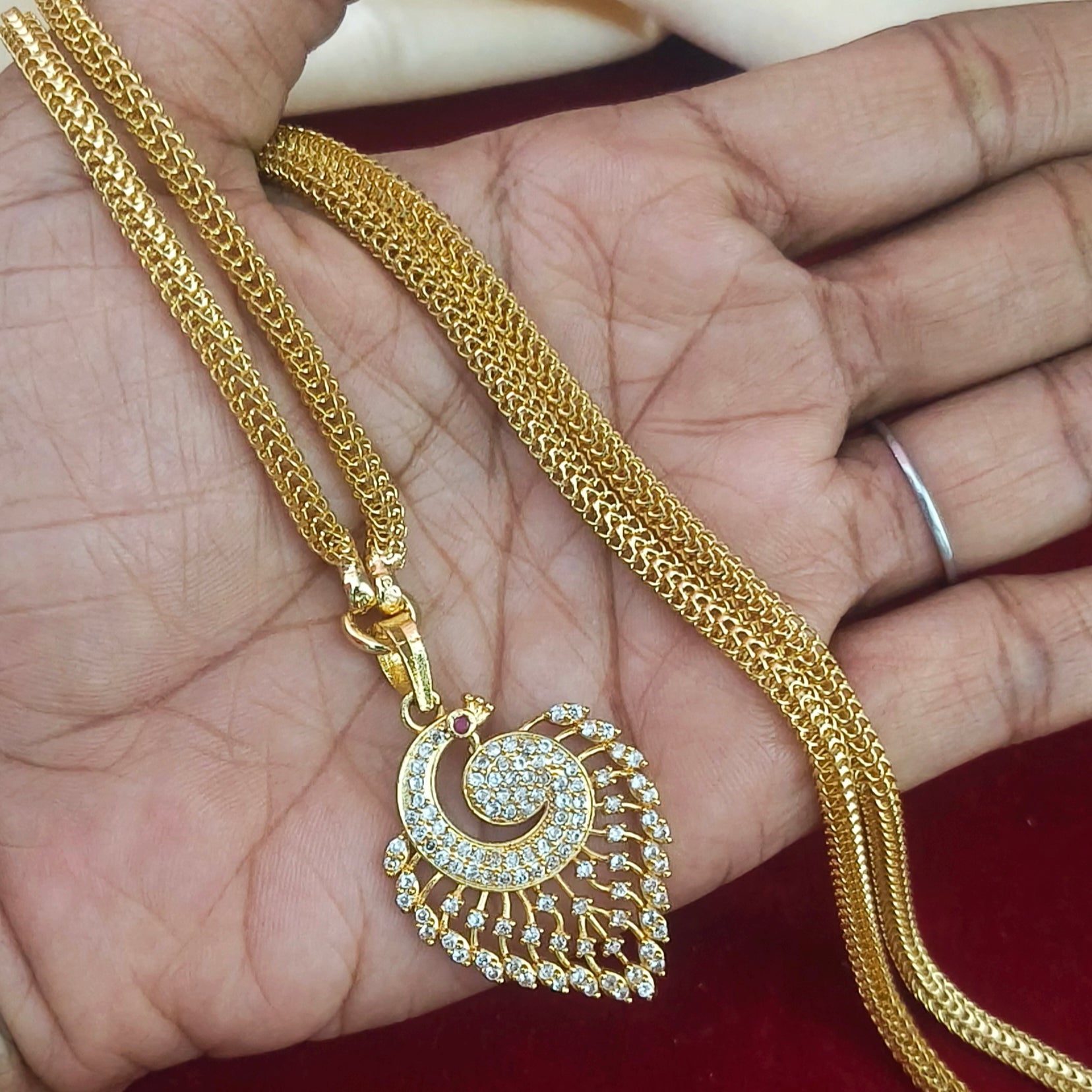 Peacock Pendant Dollar Chain DL-21013