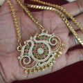 Peacock Motif Micro-Plated dollar chain DL-21014