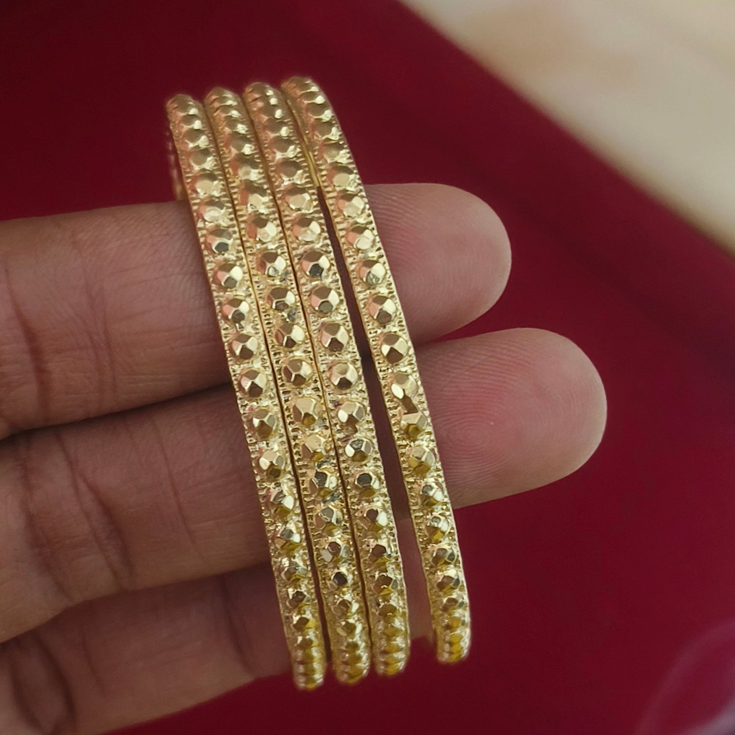 Pure impon unpolished bangles B-61012