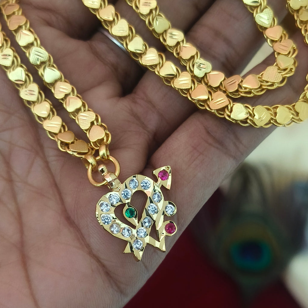 Impon heart doller chain DL-21017