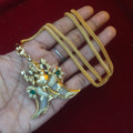 Handcrafted Lord Ganesha Double Tiger-Claw Pendant DL- 21023