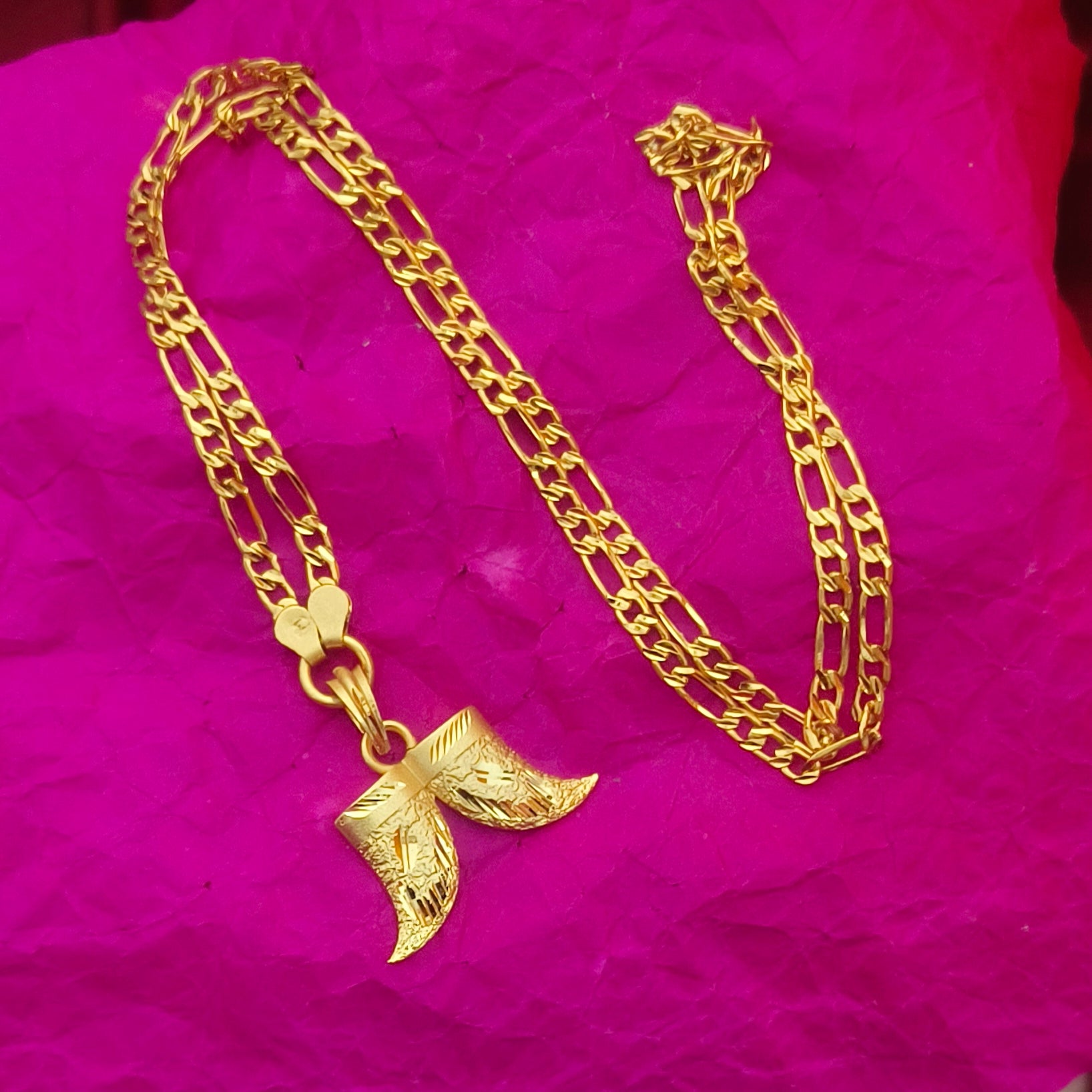 Tiger claw dollar chain onegram forming polished DL- 21026