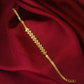 Leaf pattern one gram forming bracelet BR-51011