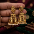 Kopuram jhumka Temple-Style Jhumkas E-31023
