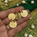 Thali urukal ruby stoned coin 1 pair TH1005