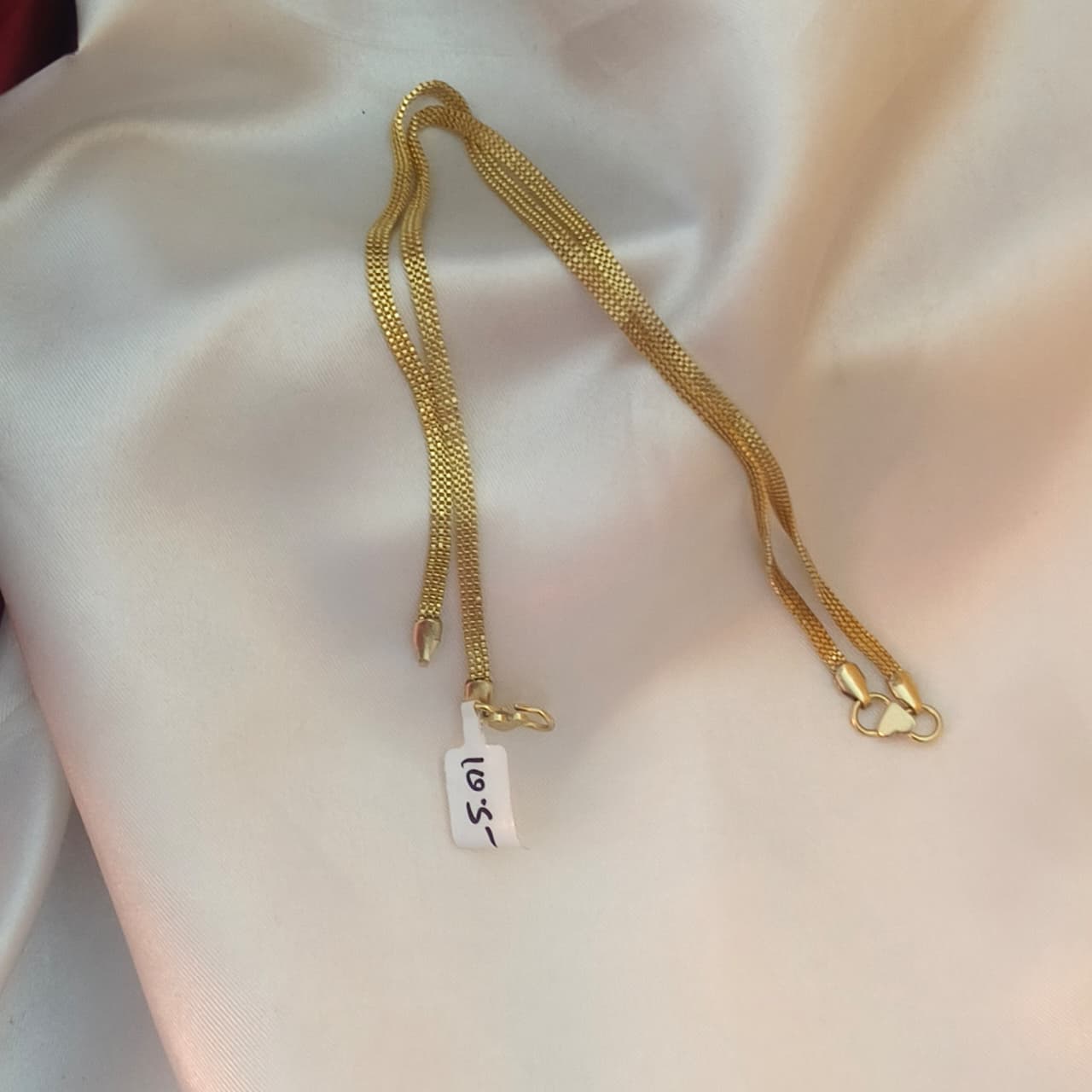 Pure impon unpolished anklet plain AN- 81006