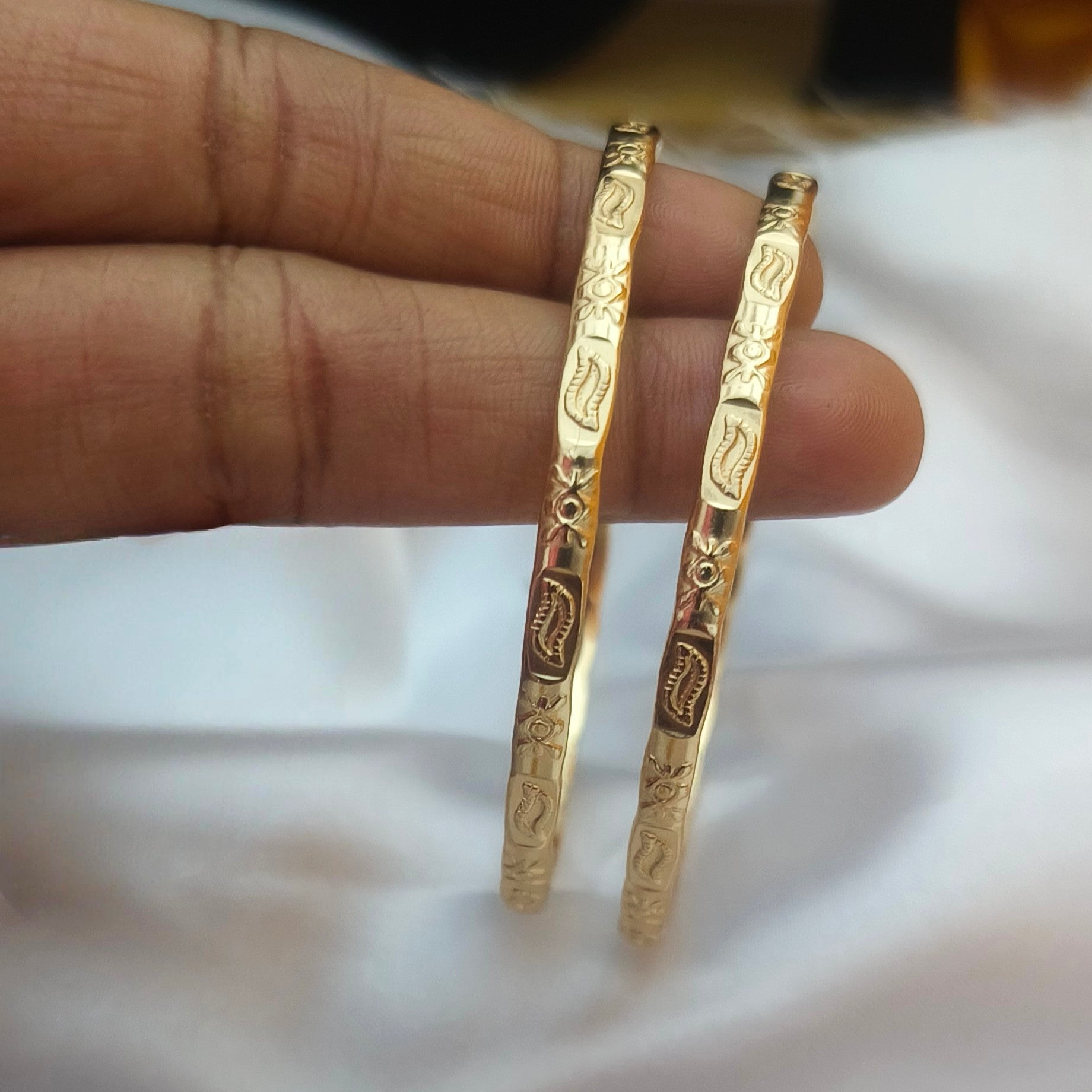 Pure impon unpolished bangles B- 61021