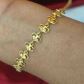 Pure impon leaf pattern bracelet BR- 51017