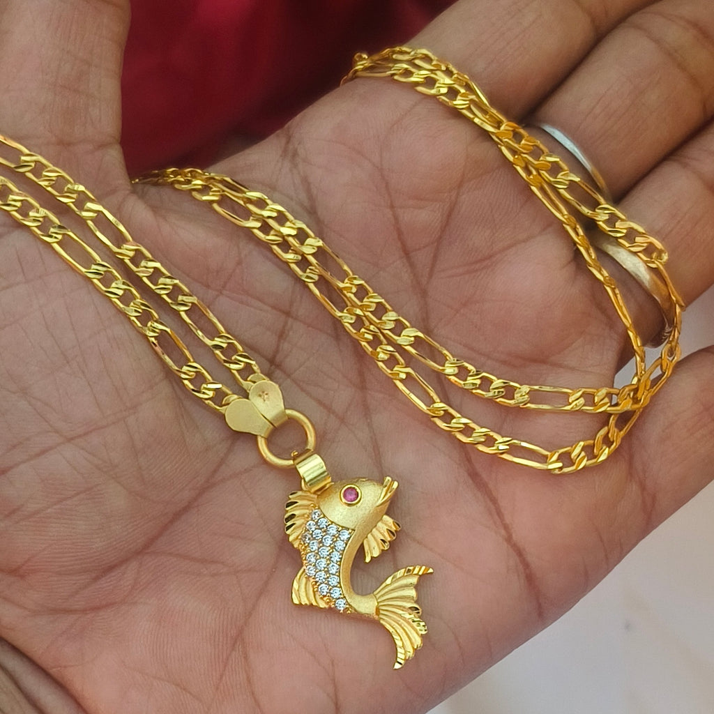 Fish dollar chain one gram forming DL- 21031