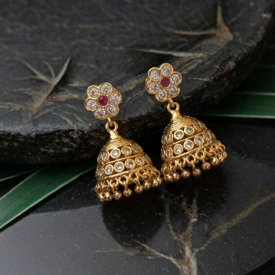 Impon jhumkas E-31032