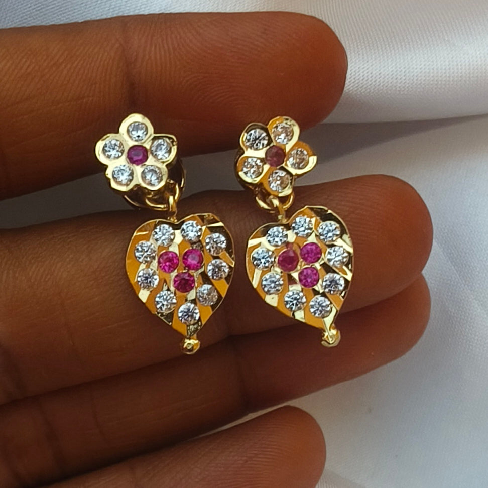 Impon detachable pattern earrings E-31039