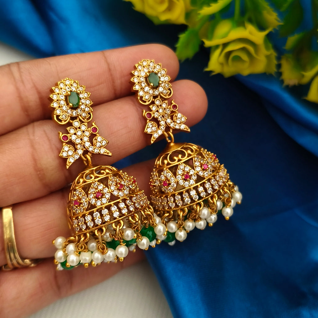 Divine Heritage Matte Jhumkas E-31040